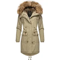 Navahoo Damen Winter Jacke Warmer Winterparka mit Kapuze Rosinchen Pebble Grey Gr. XS - XS