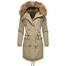 Navahoo Damen Winter Jacke Warmer Winterparka mit Kapuze Rosinchen Pebble Grey Gr. XS - XS