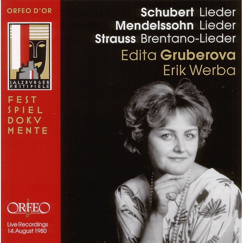 Lieder:Suleika I/Das Erste Veilchen/Lieder Op.68/+ - Gruberova  Werba  Schmidl. (CD)