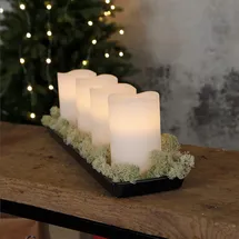 Star Trading LED Wachskerzen May 13 cm weiß 4 St.