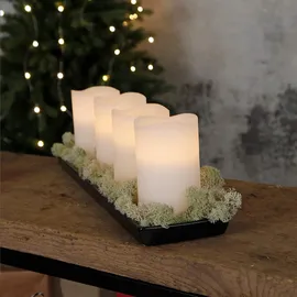 Star Trading LED Wachskerzen May 13 cm weiß 4 St.