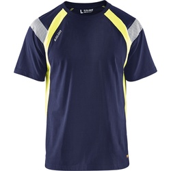 Blakläder T-Shirt 3332 1030 in zwei Farben - marineblau/gelb - 4XL