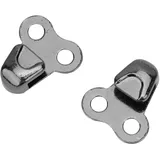 AKLOSIPY 20 Set Schnürsenkelhaken für Stiefel, Schnürsenkelbeschläge mit Nieten für Reparatur-/Camp-/Wander-/Kletterzubehör, Schuhhaken mit Nieten für Stiefelschnürsenkel, Rep-Cam,