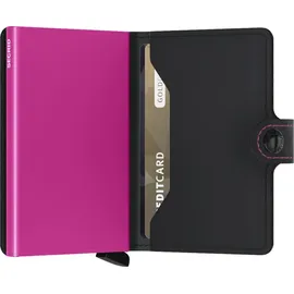 Secrid Miniwallet Matte Black & Fuchsia