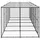 vidaXL Outdoor-Hundezwinger Stahl mit Dach 12,1 m2
