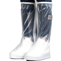 HERCHR Regenschuhüberzüge, Stiefelüberzüge, Schuhüberzüge Für Regenüberschuhe, rutschfeste Schuhüberzüge Mit Seitlichem Reißverschluss, Wiederverwendbare Regen-Schneestiefel-Überschuhe(XL)