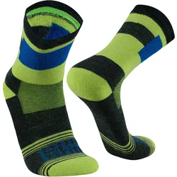 Alpaka Merino Wandersocken Gepolsterte Trekking Thermosocken Unisex | PISTA GRÜN L (41.5-45)