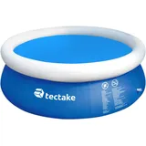Tectake Poolabdeckung blau 381 cm