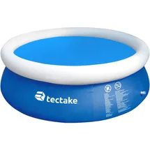 Tectake Poolabdeckung blau 381 cm