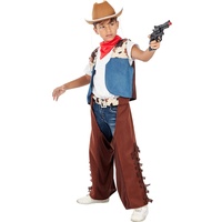 Funidelia | Cowboy Kostüm für Jungen Cowboys, Indianer, Western - Kostüm für Kinder & Verkleidung für Partys, Karneval & Halloween - Größe 10-12 Jahre - Braun
