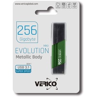 VERICO USB-Stick 3.0 Evolution MKII,256GB,militärischen Qualität Design für PC/Laptop, Highspeed Speicher Lösung Foto/Musik Speicherstick versch. Farben, grau, blau, rot, grün, 1UDOV-T5GY93-NN