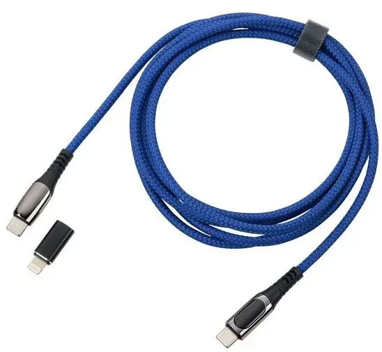 TROIKA CBL20/DB USB Kabel 2 m USB C USB C/Lightning 100 W Blau