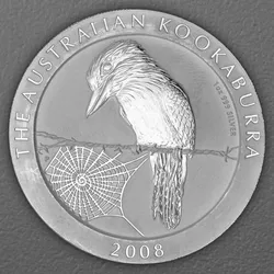 Silbermünze 1oz Kookaburra 2008 (Australien)