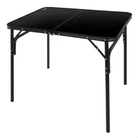 Aktive 63054 Klappbarer Campingtisch - Black - 90x60x70 cm
