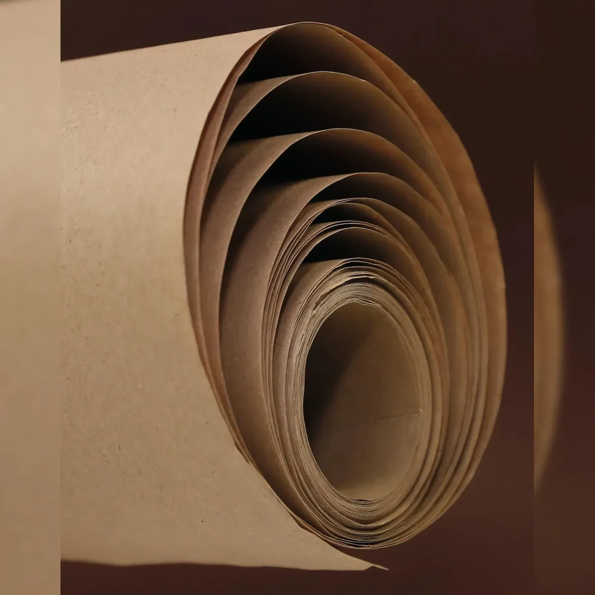 Clairefontaine 15x Recycling-Kraftpapier braun 70g, Rolle 10x1m - Kartonbraun 395071C