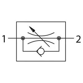 Riegler Drosselrückschlagventil »Blaue Serie «, Abluftdros., R1/4 a. Ø6mm