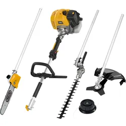 Benzin-Freischneider TEXAS "Kombigerät BCU33M", schwarz, Motorsensen, 4-in-1 Trimmen, Schneiden, Sägen, Heckenpflege