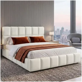 Tectake Shirley 180 x 200 cm Teddy creme