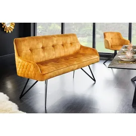 Riess-Ambiente Sitzbank EUPHORIA Senfgelb 160 x 40 x 48 cm