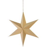 andas Dekostern »Leevi, Weihnachtsdeko aus Holz und Kraftpapier, Ø ca. 50 cm«, (1 St.), beige