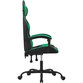 vidaXL Gaming-Stuhl Drehbar Schwarz und Grün PC