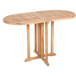 riess-ambiente Balkontisch EMPIRE TEAK  - 120cm natur Teakholz klappbar Gartentisch Outdoor massiv