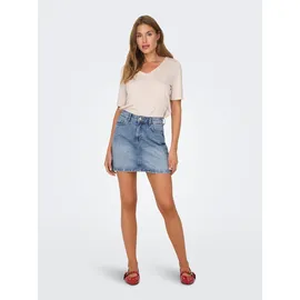 Only Jeansrock Damen Blau 34