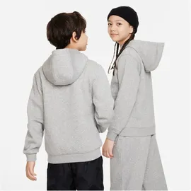 Nike Sportswear Club Fleece Hoodie Kinder 063 dk grey heather/white XL 158-170 cm