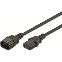 goobay Kaltgeräteverlängerung, Nk 100 S-050, 0,5 m, schwarz