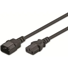 goobay Kaltgeräteverlängerung, Nk 100 S-050, 0,5 m, schwarz