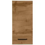WELLTIME Hängeschrank Trento, verschiedene Ausführungen und Farben Badmöbel, Breite 30 cm, 1 Tür, 2 Einlegeböden, Made in Germany braun
