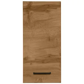WELLTIME Hängeschrank Trento, verschiedene Ausführungen und Farben Badmöbel, Breite 30 cm, 1 Tür, 2 Einlegeböden, Made in Germany braun