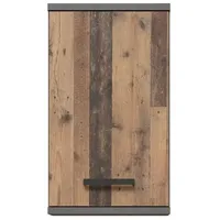 Möbelando Hängeschrank >Veris< 1 Tür, Old-Wood Vintage Dekor/Betonoptik -