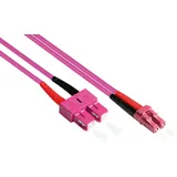 Good Connections Patchkabel LWL Duplex OM4 (Multimode, 50/125) LC/SC, 0,5m, Good Connections®