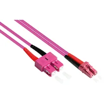 Good Connections Patchkabel LWL Duplex OM4 (Multimode, 50/125) LC/SC, 0,5m, Good Connections®