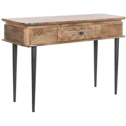 Konsole DKD Home Decor natürlich Schwarz Metall Mango-Holz