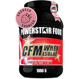 Powerstar Food Whey Protein Isolat Erdbeere Pulver 1000 g