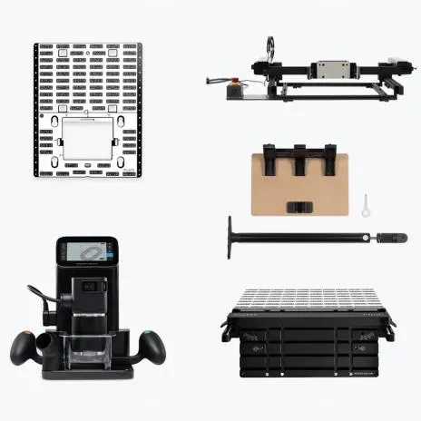 Shaper Origin CNC-Fräse + Workstation + Plate + BenchPilot + Shelf Upgrade Kit