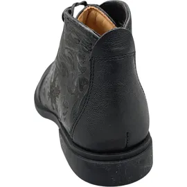 THINK! NINA chromfrei gegerbte Leder Stiefelette 3-001196, SCHWARZ/KOMBI 0010, 39,5