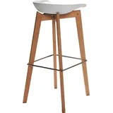 Essentials Barhocker ESSENTIALS "Keeve", weiß, B:47cm H:90cm T:53cm, Hocker, stapelbar