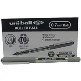 Uni-Ball eye fine UB-157 Tintenroller silber 0,4 mm, Schreibfarbe: schwarz, 12 St.
