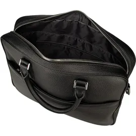 Boss New Crosstown Aktentasche Leder 38 cm Laptopfach schwarz