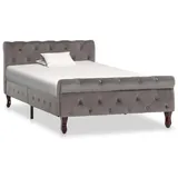 vidaXL Bettgestell 100 x 200 cm Grau