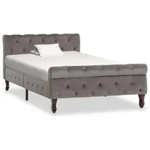vidaXL Bettgestell 100 x 200 cm Grau