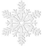 Amscan Anhänger Eiskristall 4St.