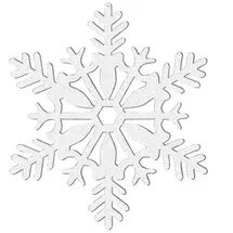 Amscan Anhänger Eiskristall 4St.