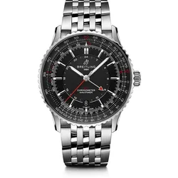 Breitling Herrenuhr Navitimer Automatic GMT 41 A32310251B1A1 - silber