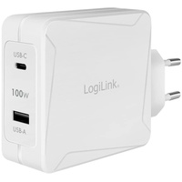Logilink PA0281 PA0281 USB-Ladegerät Innenbereich, Steckdose 2 x USB-C