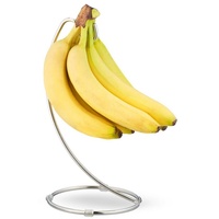 Relaxdays Obstschale Bananenhalter mit Haken, Eisen