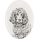 Boykin Spaniel - Gedenktafel mit einem Foto eines Hundes, Grabplatte mit Druck, personalisierte ovale Platte der Marke Art-Dog